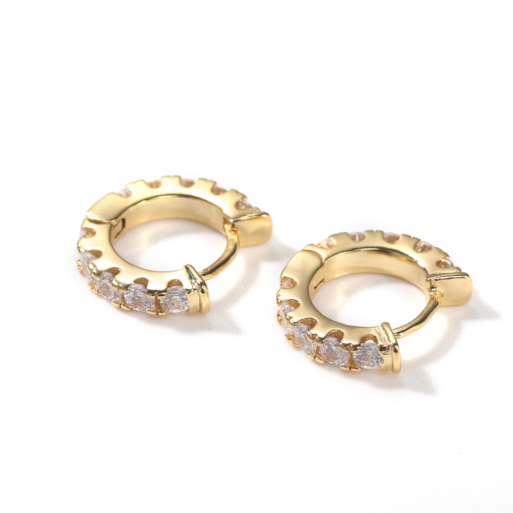 Vein Dynasty® Versatile Earring in 18K Gold-Plated Pure Copper and Cubic Zirconia